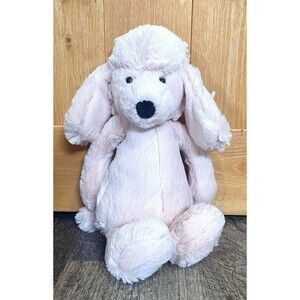 Jellycat Bashful Pink Poodle Plush Stuffed Animal Medium New With Tags Retired